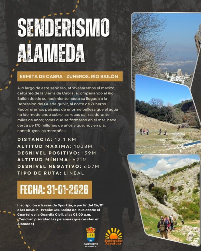 Senderismo Alameda Ermita de Cabra Zuheros