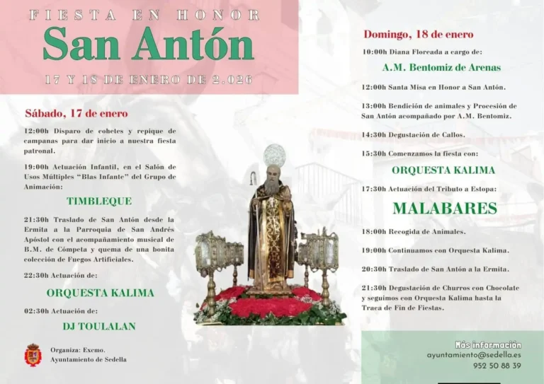 Fiesta de San Antón de Sedella