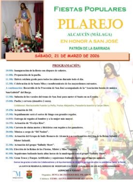 Fiesta en honor a San José en la barriada del Pilarejo