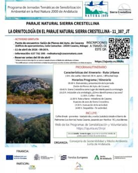 Jornada sobre Ornitología en Sierra Crestellina