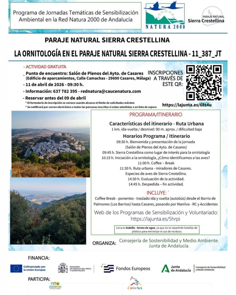 Jornada sobre Ornitología en Sierra Crestellina
