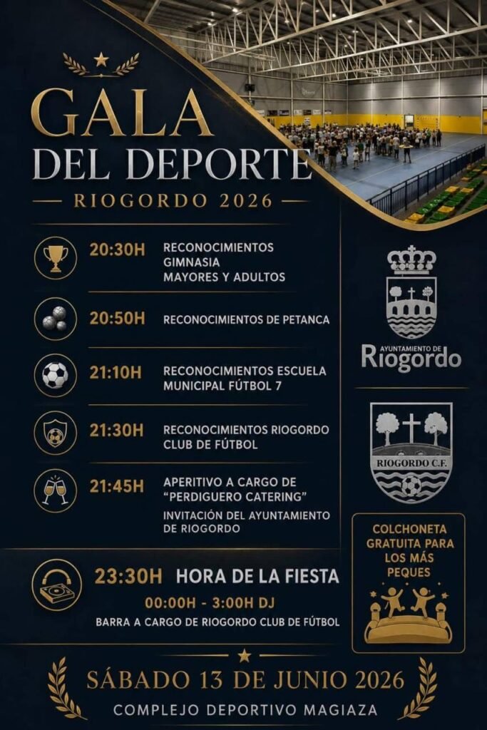 Gala del Deporte Riogordo 2026