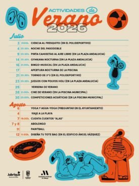 Programación de Actividades Culturales y Deportivas de Verano en Jubrique