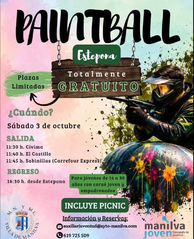 Paintball Gratuito en Manilva