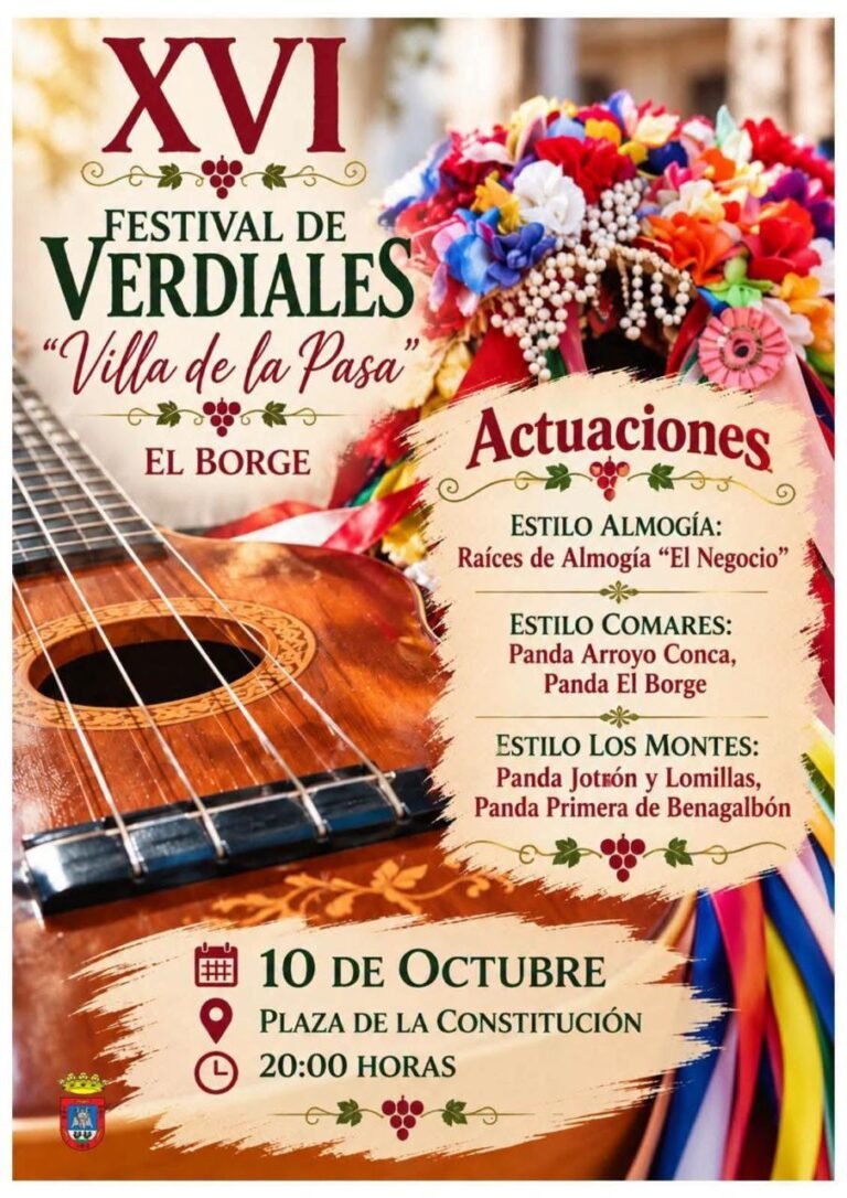 XVI Festival de Verdiales «Villa de la Pasa»