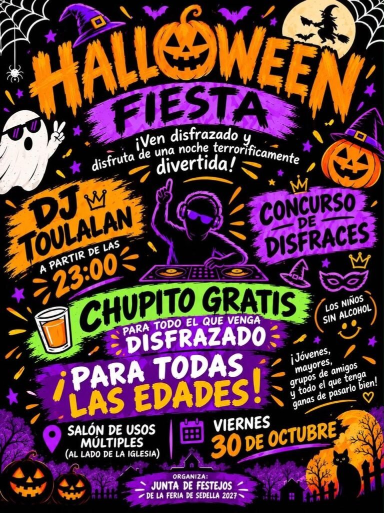 Fiesta de Halloween en Sedella